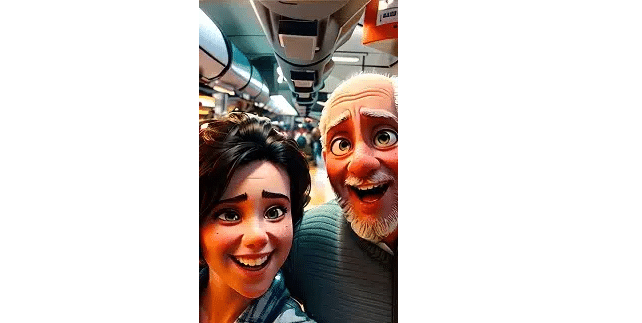 De Metrô pela primeira vez na vida de casados